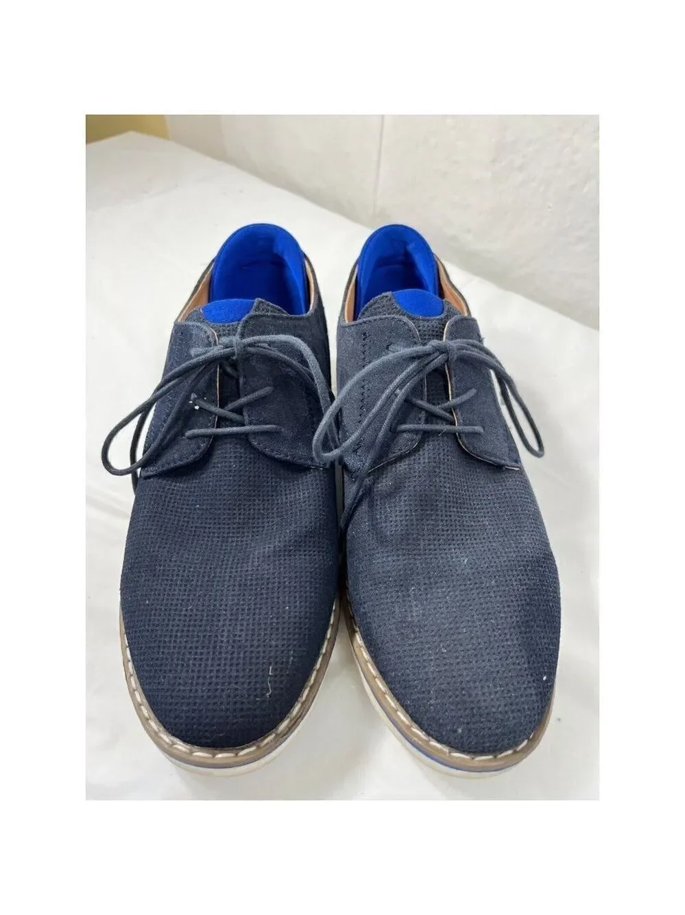 Madden Suede Oxford Shoes Men Size  8 blue